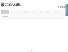 Tablet Screenshot of catskillsmusic.com
